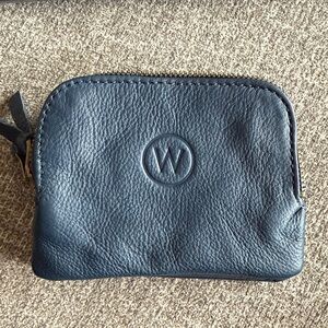 W Leather Navy Wallet